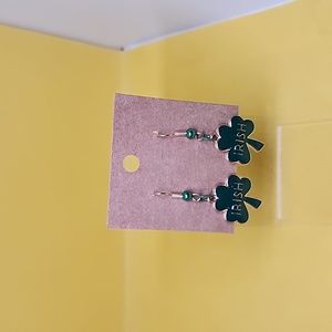 Gold Irish Clover Earrings